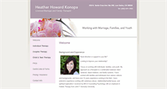 Desktop Screenshot of heatherhowardmft.com